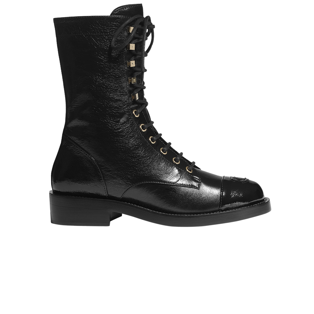 chanel combat boots Blogger 